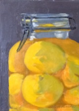 #23 Preserved lemons soaking in lemon juice, almost ready to refrigerate.
